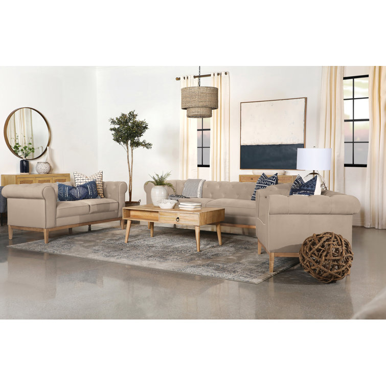 Red Barrel Studio® 2 Piece Velvet Living Room Set Wayfair Canada